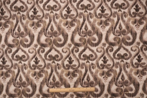Richloom Lascaux Printed Cotton Drapery Fabric in Graphite 