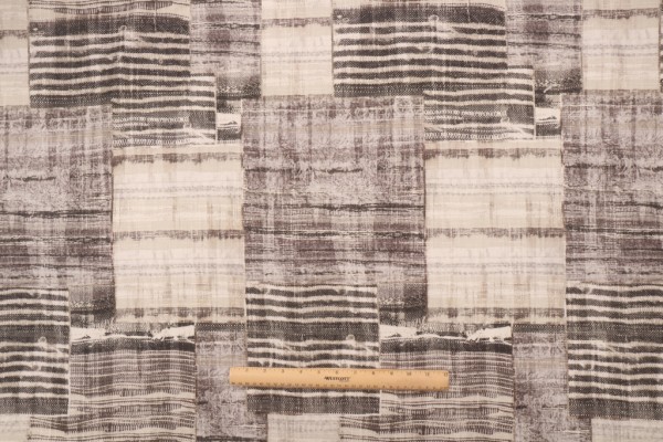 Richloom Souk Printed Cotton Drapery Fabric in Charcoal 
