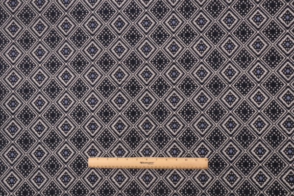 Sample of Crypton Tanvi High Performance Woven Chenille Upholstery Fabric in Indigo 