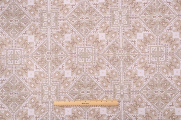 Crypton Arina High Performance Chenille Tapestry Upholstery Fabric in Fawn 