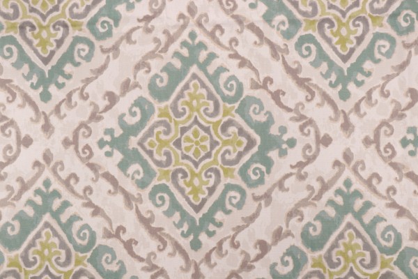 Covington Feabhra Printed Cotton Drapery Fabric in 215-Seaspray 