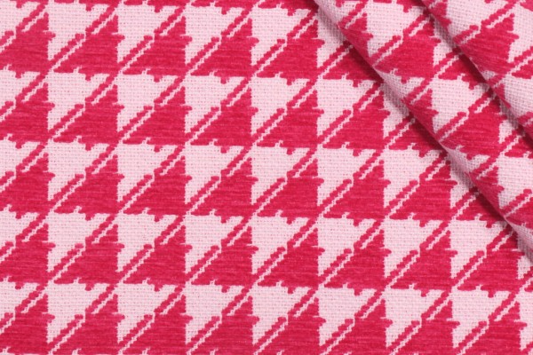 Covington Try Angles Woven Chenille Upholstery Fabric in 722-Fuchsia 