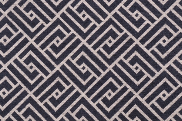 Sample of Covington Mozambique Chenille Upholstery Fabric in 55-Navy 