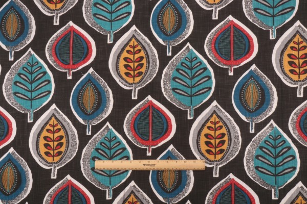 Covington Yoshino Printed Cotton Drapery Fabric in 397-Primary 