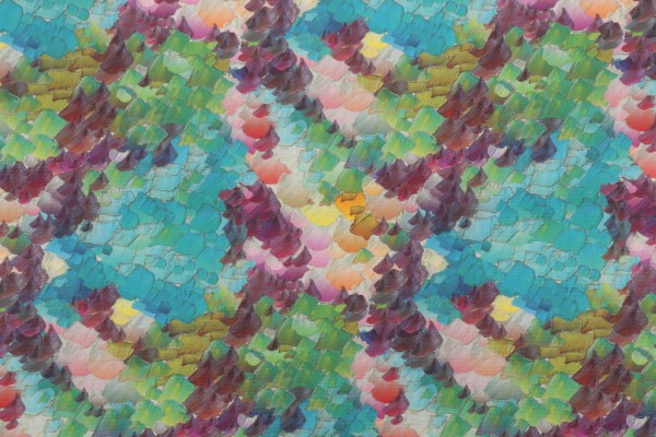 Click for Terrasol - Gordes Printed Acrylic Outdoor Fabric in Turquoise  Terrasol - Gordes Printed Acrylic Outdoor Fabric in Turquoise