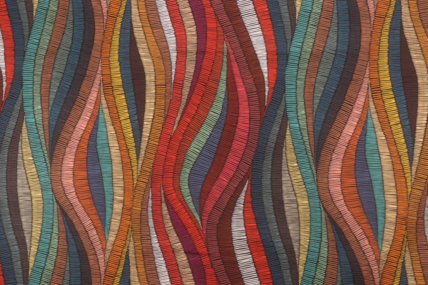 Terrasol - Kenya Terrain Printed Acrylic Outdoor Fabric in Rouge 