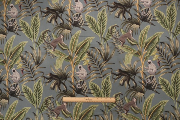 Click for Terrasol - Lemur Printed Acrylic Outdoor Fabric in Green  Terrasol - Lemur Printed Acrylic Outdoor Fabric in Green