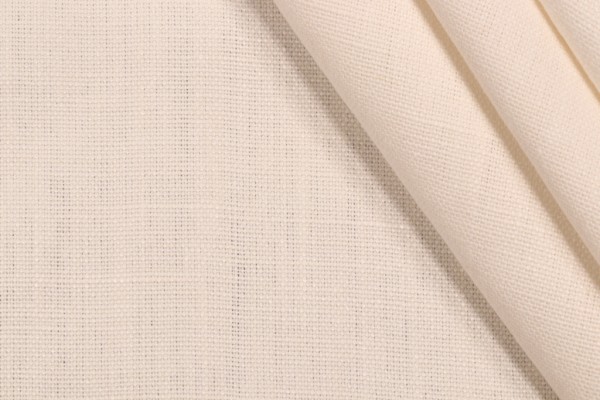P Kaufmann Slubby Linen Woven Decorator Fabric in Ivory 