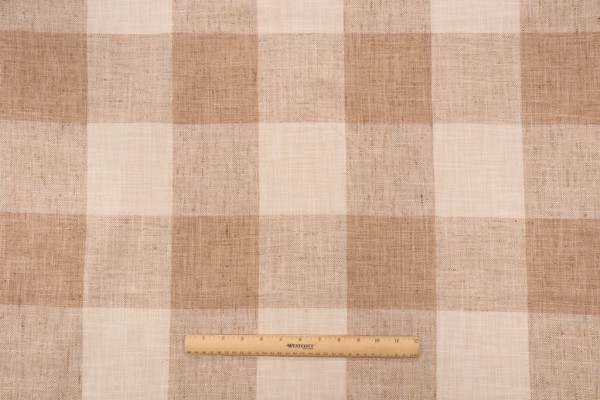 P Kaufmann Check Please Woven Decorator Fabric in Harvest 