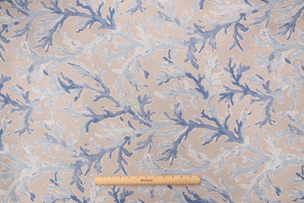 Golding Reef Tapestry Upholstery Fabric in Pacific 