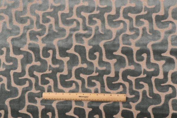 Hamilton Backlash Velvet Upholstery Fabric in Spruce 