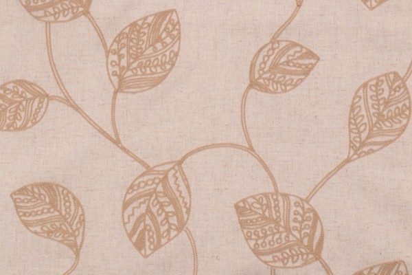 Valiant Fabrics Cassie Embroidered Drapery Fabric in Linen 
