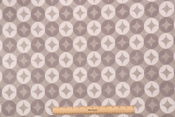 Valiant Fabrics Emery Embroidered Drapery Fabric in Grey 