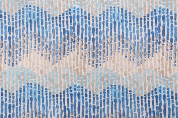 Sample of Tommy Bahama Isla Baru Printed Polyester Outdoor Fabric in Sailor 