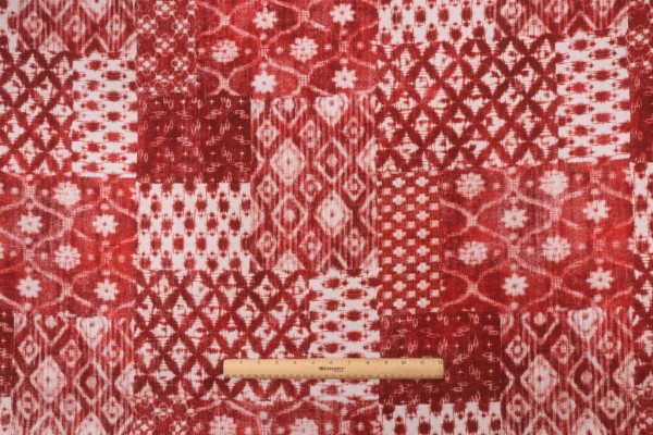 Covington Shibori Printed Cotton Drapery Fabric in Fiesta 