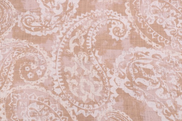 Covington Palera Printed Cotton Drapery Fabric in Linen 