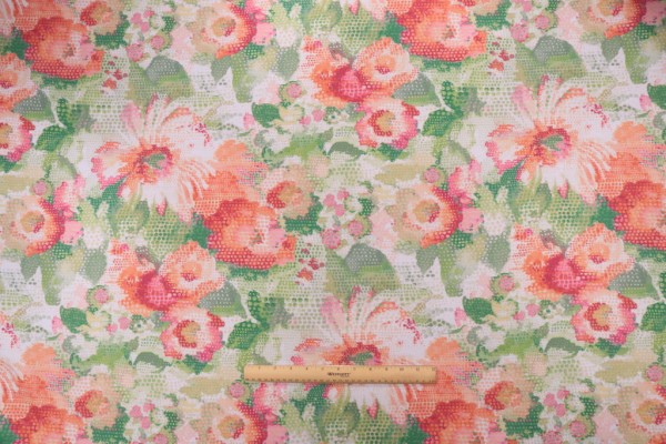 Covington Matisses Garden Printed Cotton Drapery Fabric in Summer 