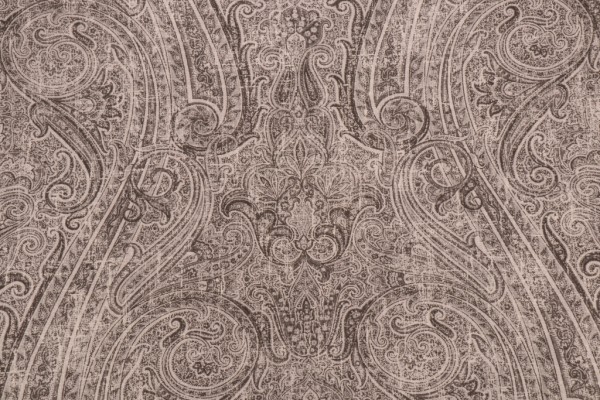 P Kaufmann Sovereignty Circle Printed Linen Blend Drapery Fabric in Pearl Grey 