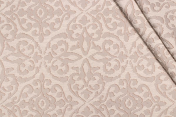 PK Lifestyles Coralie Damask Upholstery Fabric in Parchment 