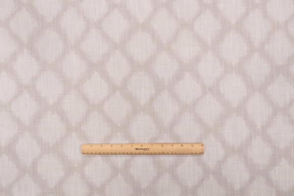 PK Lifestyles Elise Printed Polyester Drapery Fabric in Linen 