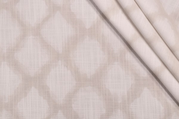 PK Lifestyles Elise Printed Polyester Drapery Fabric in Linen 