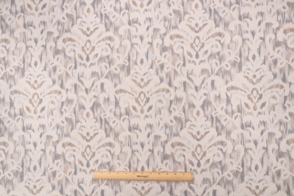 PK Lifestyles Brigitte Printed Polyester Drapery Fabric in Haze 