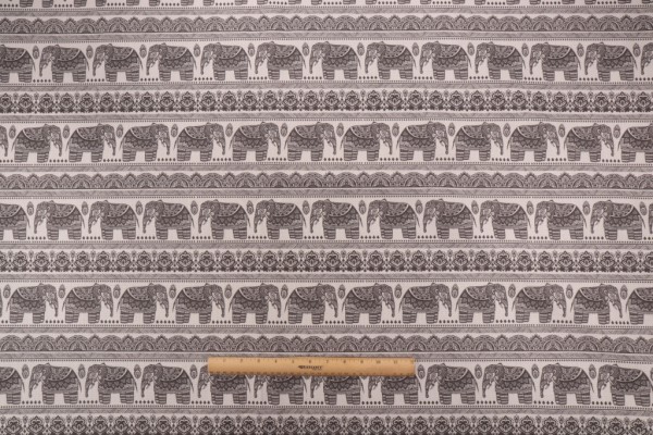 Click for Terrasol - Ethnic Printed Acrylic Outdoor Fabric in Smoke  Terrasol - Ethnic Printed Acrylic Outdoor Fabric in Smoke