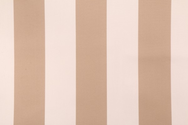 Bella Dura Home Cabana Stripe Latex Backed High UV Polyester Outdoor Fabric in Wheat
