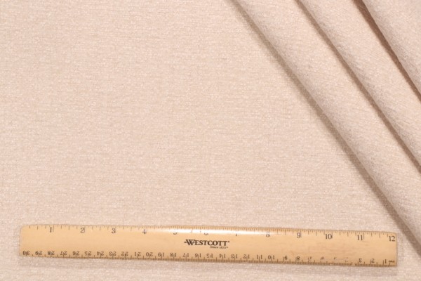Crypton Textured Woven High Performance Chenille Upholstery Fabric in Sand 