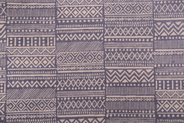 PK Lifestyles Bamako Stripe Chenille Upholstery Fabric in Lapis 
