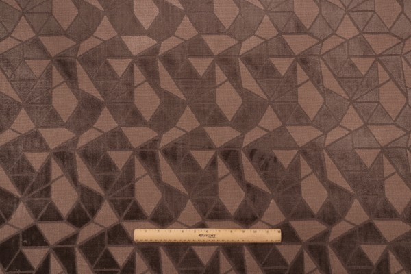 Leslie Jee Textiles Sector Velvet Upholstery Fabric in Utaupeia 