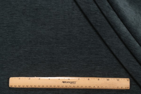 Sample of P Kaufmann Camdyn Chenille Upholstery Fabric in Blue Spruce 