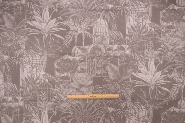 Stof France Cervara Toile Savoie Printed Drapery Fabric in Naturel 