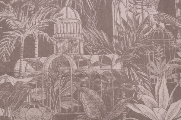 Stof France Cervara Toile Savoie Printed Drapery Fabric in Naturel 