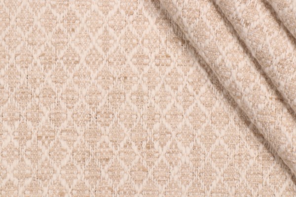 Sample of Kaufmann Laura Woven Upholstery Fabric in Natural 