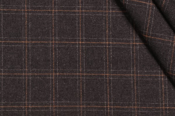 Sample of P Kaufmann Morrison Woven Upholstery Fabric in Charcoal 