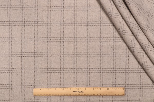 Sample of P Kaufmann Morrison Woven Upholstery Fabric in Flannel 