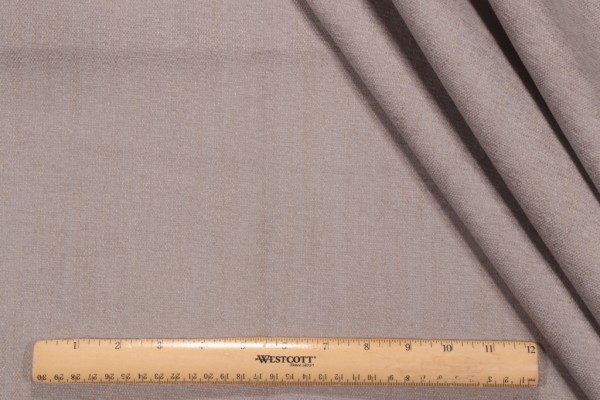 Crypton Solid High Performance Stabilizer Backed Chenille Upholstery Fabric in Silver