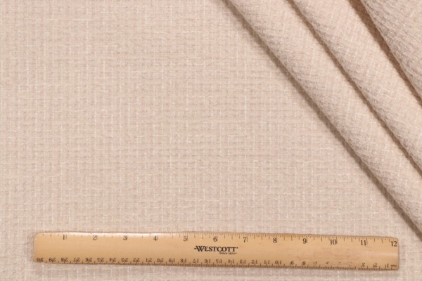 Crypton Coco High Performance Woven Chenille Upholstery Fabric in Snow