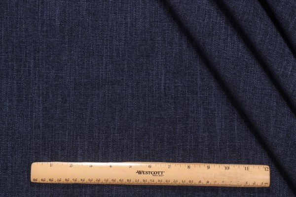 Sample of Crypton Sadie High Performance Chenille Upholstery Fabric in Indigo 
