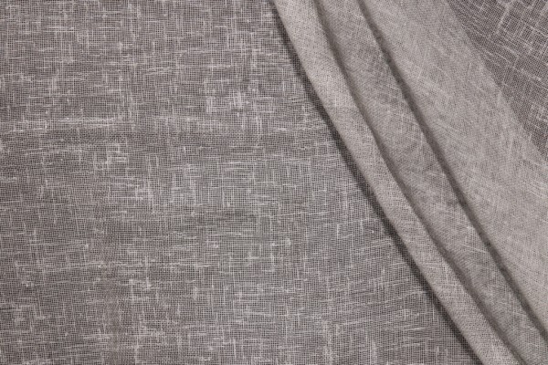 Old World Weavers Dust Sheer Drapery Fabric in Smoked Gray