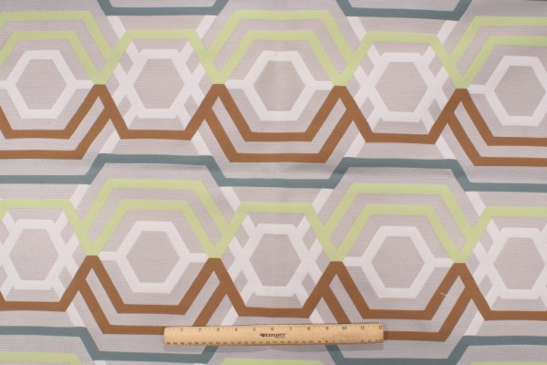 Pantheon Woven Outdoor Fabric in Aqua