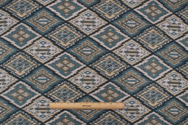 Merrimac M10907 Tapestry Upholstery Fabric in Turquoise 