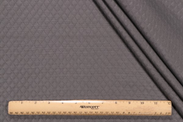 Richloom Veranda-Diamond Tech Woven Polyester Outdoor Fabric in Charcoal 