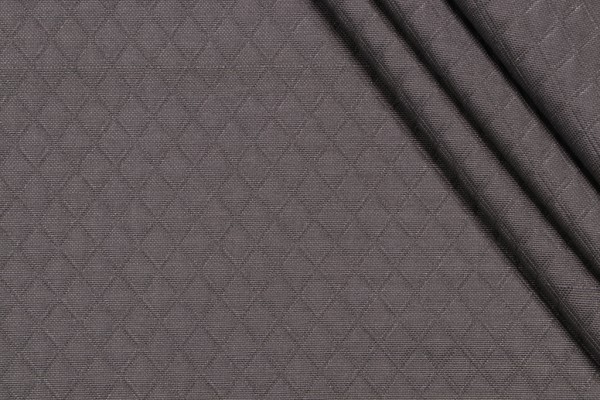 Richloom Veranda-Diamond Tech Woven Polyester Outdoor Fabric in Charcoal 