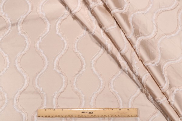 Covington Silhouette Woven Decorator Fabric in 10-Champagne