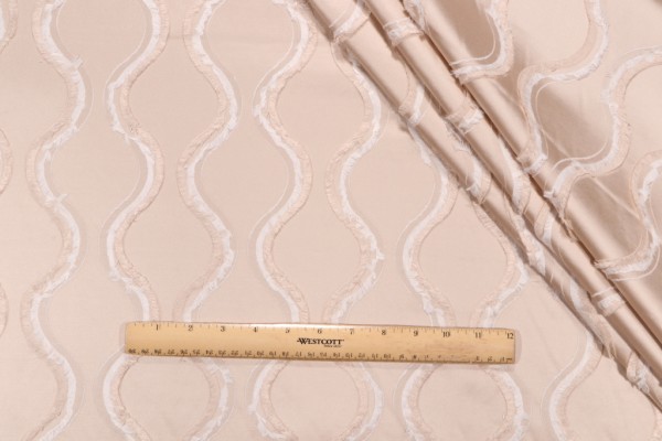 Covington Silhouette Woven Decorator Fabric in Champagne