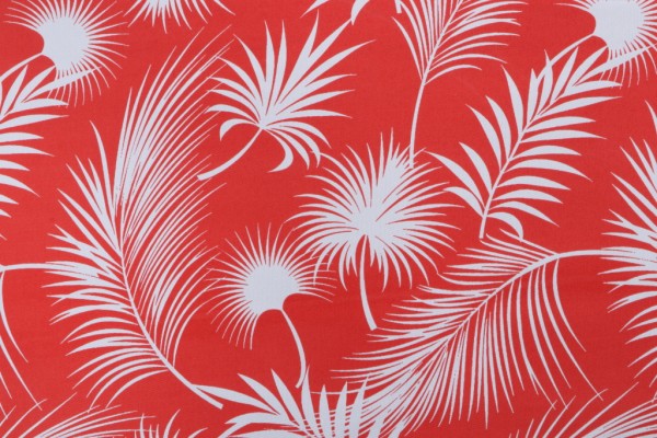 Terrasol Panama Printed Polyester Outdoor Fabric in Coral 