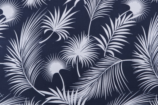 Terrasol Panama Printed Polyester Outdoor Fabric in Navy 
