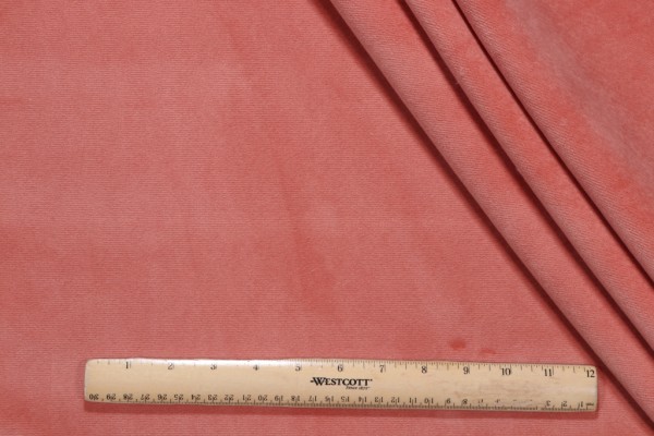 P Kaufmann Merit High Performance Velvet Upholstery Fabric in Guava 